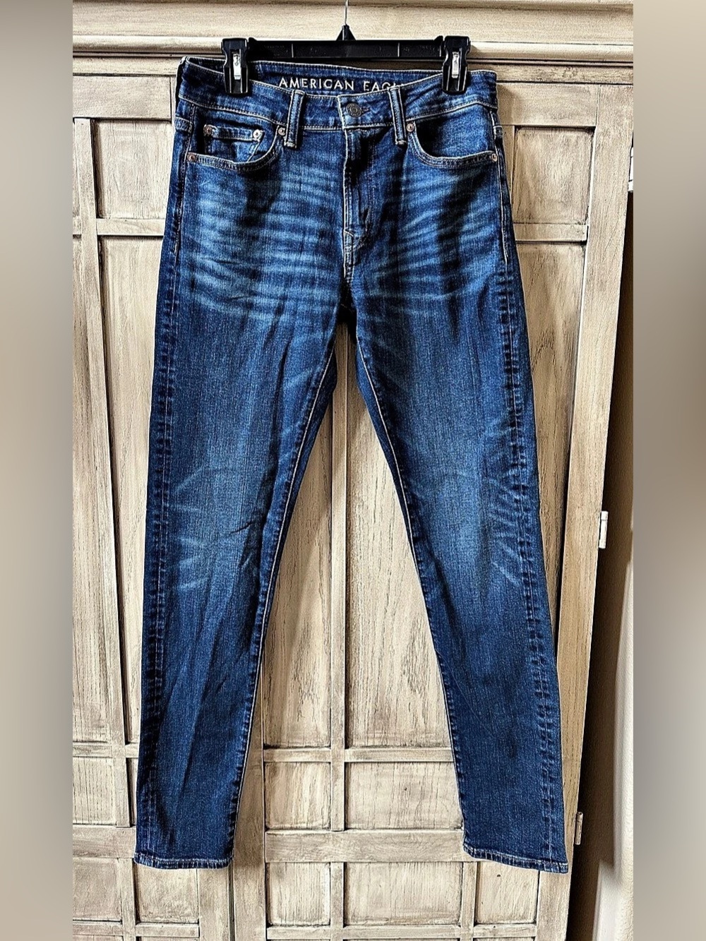 American Eagle Men's Athletic Skinny Slim Fit Blue Denim Jeans 30x34 Size 30